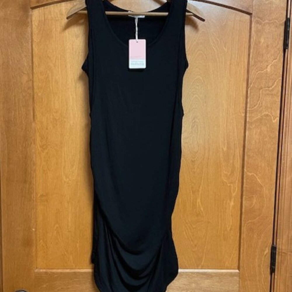 Parnixs Short Black Maternity/Nursing Sleeveless Dress – S - NWT